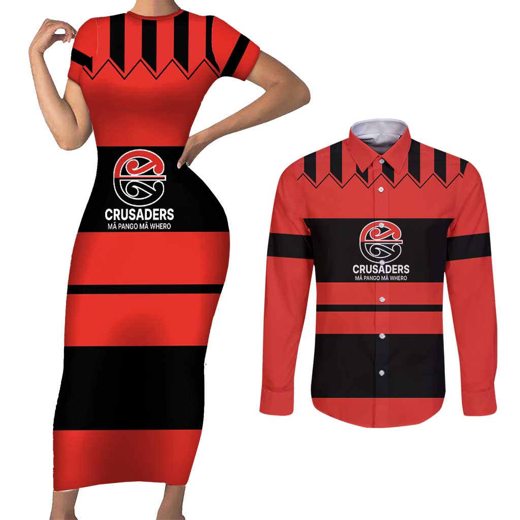 New Zealand Rugby Pacific Custom Couples Matching Short Sleeve Bodycon Dress and Long Sleeve Button Shirt Whatumoana Classic Retro 2025