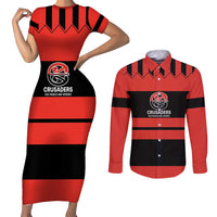 New Zealand Rugby Pacific Custom Couples Matching Short Sleeve Bodycon Dress and Long Sleeve Button Shirt Whatumoana Classic Retro 2025
