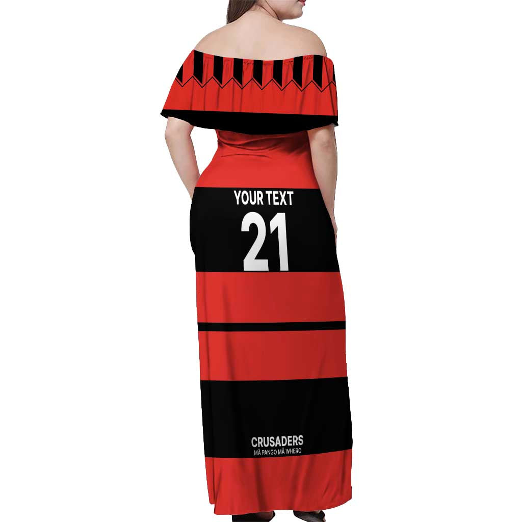 New Zealand Rugby Pacific Custom Off Shoulder Maxi Dress Whatumoana Classic Retro 2025