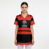 New Zealand Rugby Pacific Custom Scrub Top Whatumoana Classic Retro 2025 - Polynesian Pride