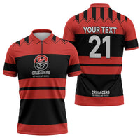 New Zealand Rugby Pacific Custom Zipper Polo Shirt Whatumoana Classic Retro 2025 - Polynesian Pride