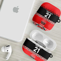 New Zealand Rugby Pacific Custom AirPods Case Whatumoana Maori Kowhaiwhai Pattern - Polynesian Pride