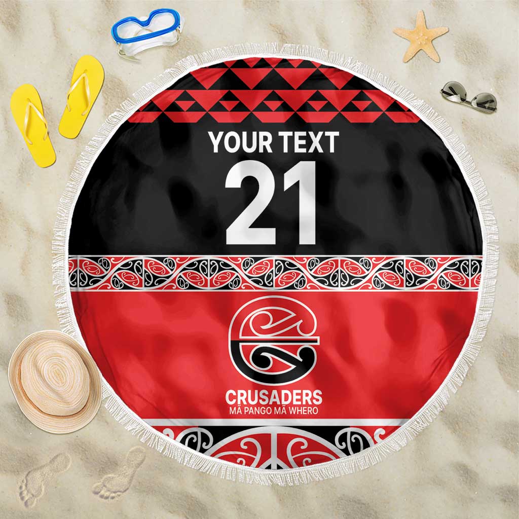 New Zealand Rugby Pacific Custom Beach Blanket Whatumoana Maori Kowhaiwhai Pattern
