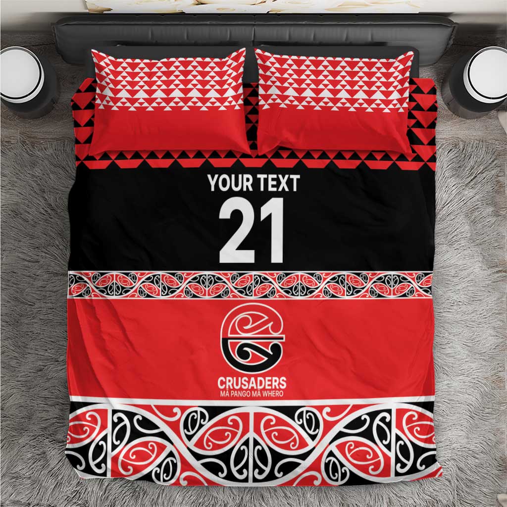 New Zealand Rugby Pacific Custom Bedding Set Whatumoana Maori Kowhaiwhai Pattern