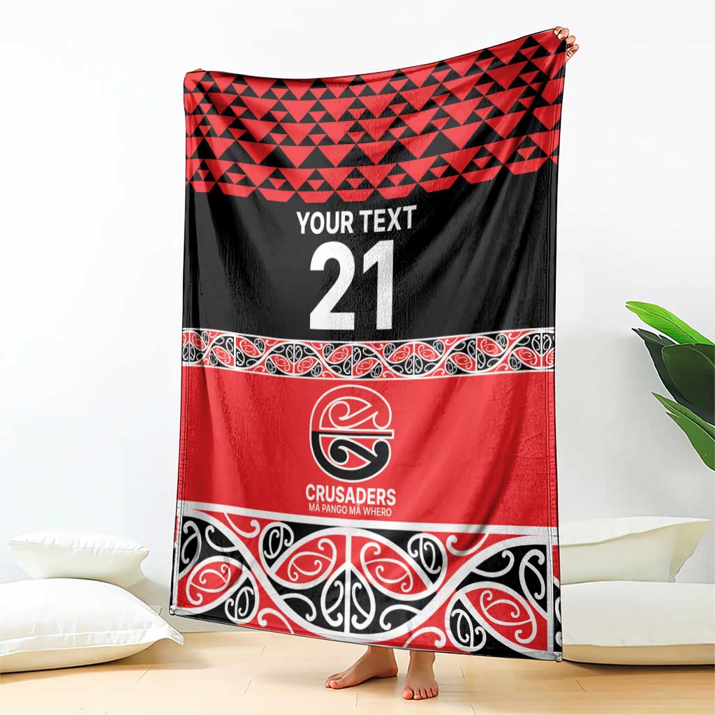 New Zealand Rugby Pacific Custom Blanket Whatumoana Maori Kowhaiwhai Pattern