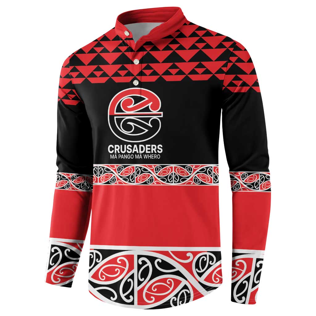 New Zealand Rugby Pacific Custom Button Sweatshirt Whatumoana Maori Kowhaiwhai Pattern