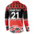 New Zealand Rugby Pacific Custom Button Sweatshirt Whatumoana Maori Kowhaiwhai Pattern