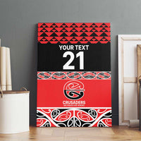 New Zealand Rugby Pacific Custom Canvas Wall Art Whatumoana Maori Kowhaiwhai Pattern