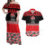 New Zealand Rugby Pacific Custom Couples Matching Off Shoulder Maxi Dress and Hawaiian Shirt Whatumoana Maori Kowhaiwhai Pattern