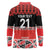 New Zealand Rugby Pacific Custom Long Sleeve Polo Shirt Whatumoana Maori Kowhaiwhai Pattern