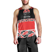 New Zealand Rugby Pacific Custom Men Tank Top Whatumoana Maori Kowhaiwhai Pattern