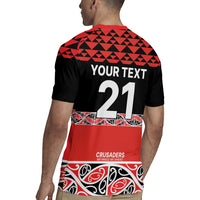 New Zealand Rugby Pacific Custom Rugby Jersey Whatumoana Maori Kowhaiwhai Pattern