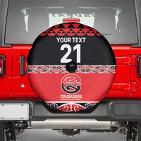 New Zealand Rugby Pacific Custom Spare Tire Cover Whatumoana Maori Kowhaiwhai Pattern