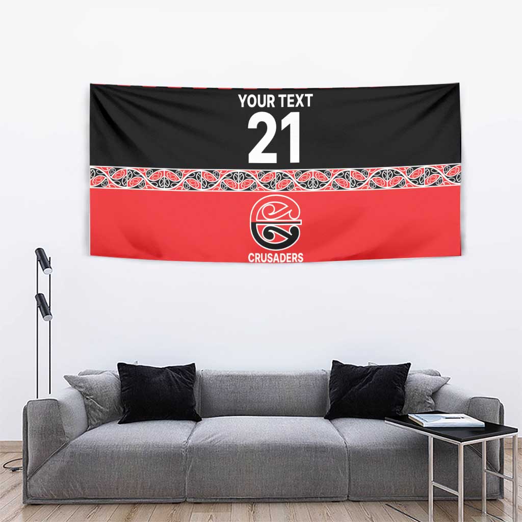 New Zealand Rugby Pacific Custom Tapestry Whatumoana Maori Kowhaiwhai Pattern