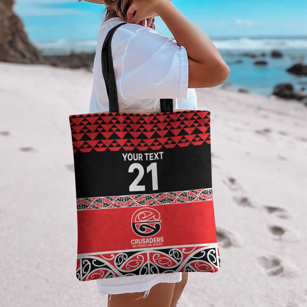 New Zealand Rugby Pacific Custom Tote Bag Whatumoana Maori Kowhaiwhai Pattern - Polynesian Pride