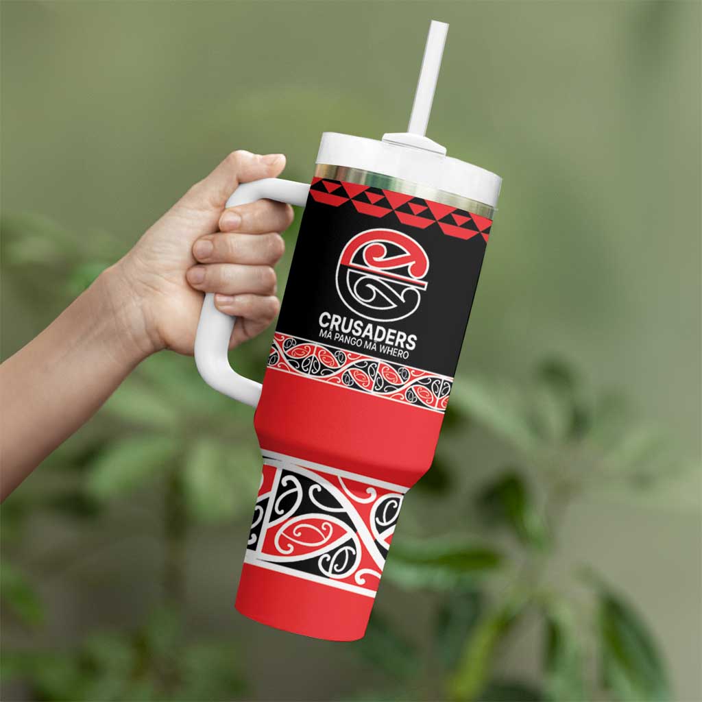 New Zealand Rugby Pacific Custom Tumbler With Handle Whatumoana Maori Kowhaiwhai Pattern