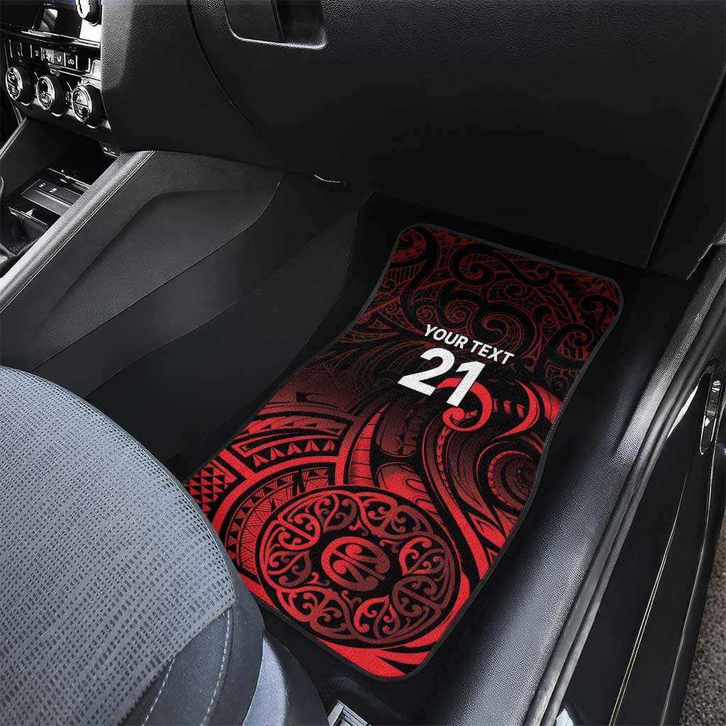 New Zealand Rugby Pacific Custom Car Mats Whatumoana Maori Tribal Tattoo