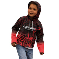 New Zealand Rugby Pacific Custom Kid Hoodie Whatumoana Maori Tribal Tattoo
