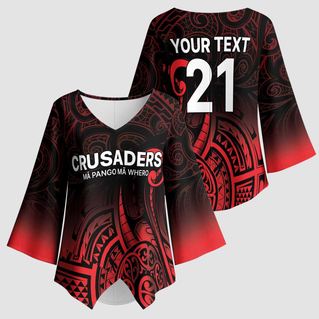 New Zealand Rugby Pacific Custom Kimono Sleeve Blouse Whatumoana Maori Tribal Tattoo - Polynesian Pride