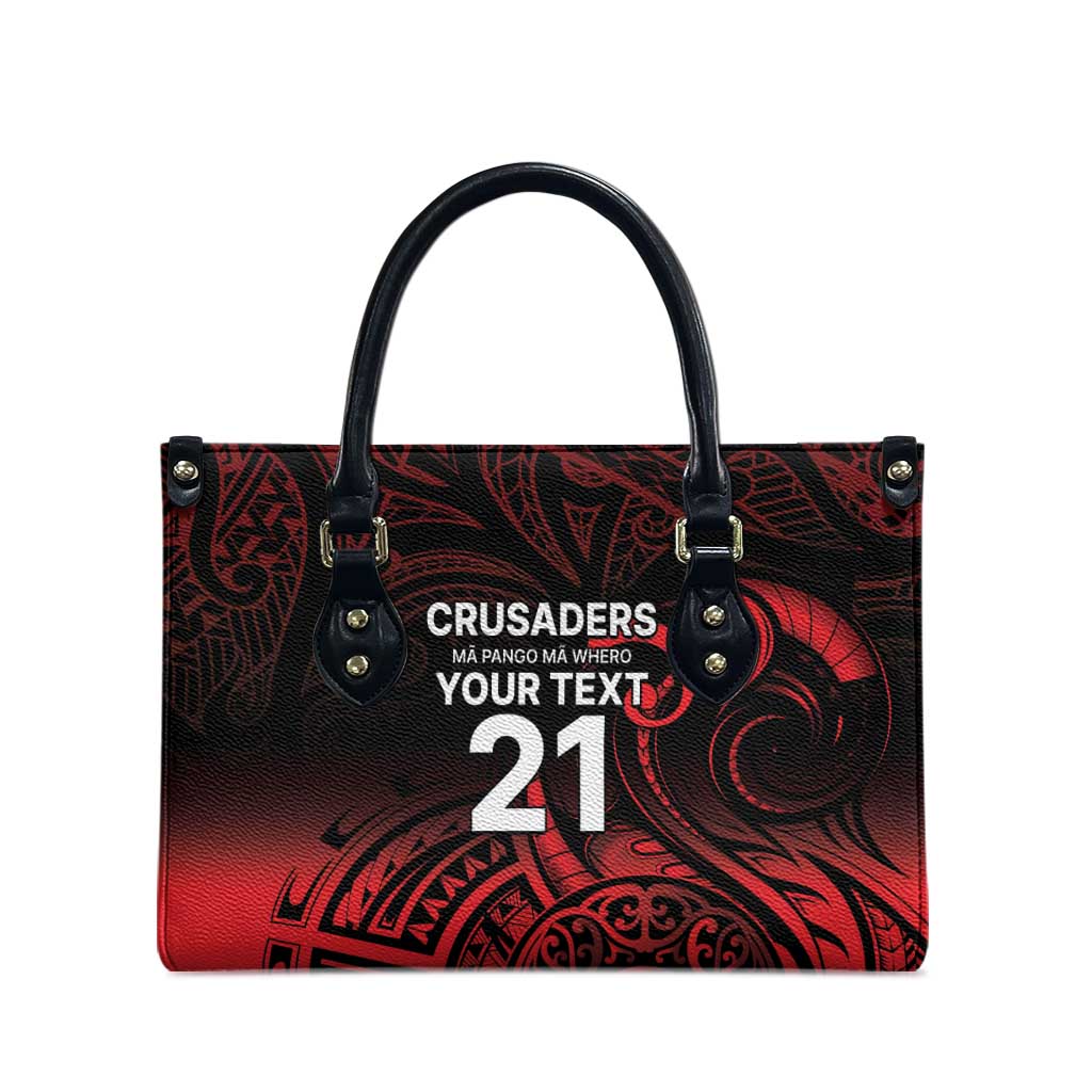 New Zealand Rugby Pacific Custom Leather Bag Whatumoana Maori Tribal Tattoo - Polynesian Pride