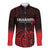 New Zealand Rugby Pacific Custom Long Sleeve Button Shirt Whatumoana Maori Tribal Tattoo