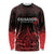 New Zealand Rugby Pacific Custom Long Sleeve Shirt Whatumoana Maori Tribal Tattoo