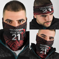 New Zealand Rugby Pacific Custom Neck Gaiter Whatumoana Maori Tribal Tattoo - Polynesian Pride