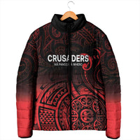 New Zealand Rugby Pacific Custom Padded Jacket Whatumoana Maori Tribal Tattoo - Polynesian Pride
