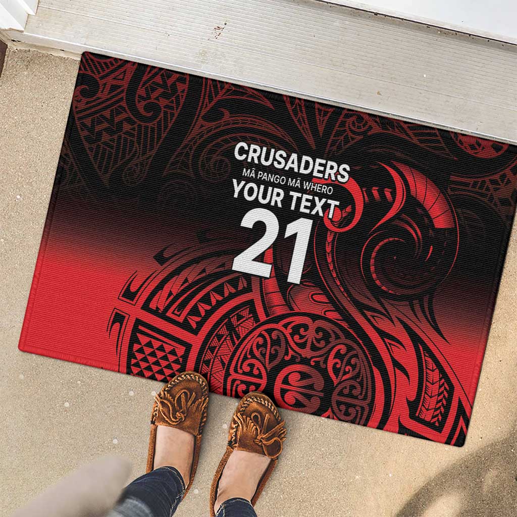 New Zealand Rugby Pacific Custom Rubber Doormat Whatumoana Maori Tribal Tattoo