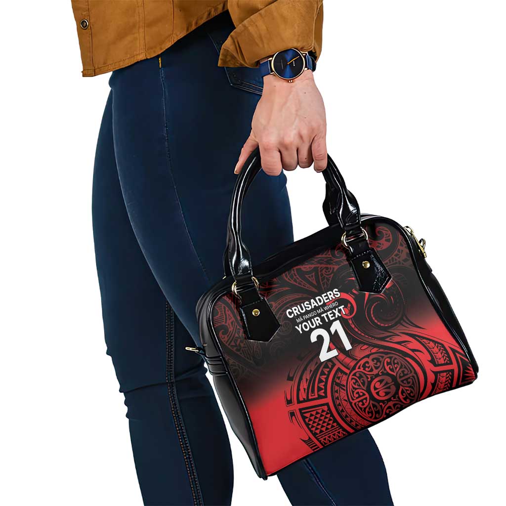 New Zealand Rugby Pacific Custom Shoulder Handbag Whatumoana Maori Tribal Tattoo