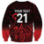 New Zealand Rugby Pacific Custom Sweatshirt Whatumoana Maori Tribal Tattoo