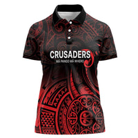 New Zealand Rugby Pacific Custom Women Polo Shirt Whatumoana Maori Tribal Tattoo