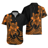 Polynesian Pride Plumeria Flowers Hawaiian Shirt Polynesian Tribal Gold Vibe LT9 - Polynesian Pride