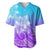 Polynesian Pride Plumeria Flowers Baseball Jersey Polynesian Tribal Gradient Purple LT9 Purple - Polynesian Pride