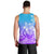 Polynesian Pride Plumeria Flowers Men Tank Top Polynesian Tribal Gradient Purple LT9 - Polynesian Pride