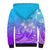Polynesian Pride Plumeria Flowers Sherpa Hoodie Polynesian Tribal Gradient Purple LT9 - Polynesian Pride