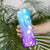 Polynesian Tribal Plumeria Flowers Skinny Tumbler Gradient Purple Vibe