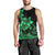 Polynesian Pride Plumeria Flowers Men Tank Top Polynesian Tribal Green Vibe LT9 - Polynesian Pride