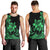 Polynesian Pride Plumeria Flowers Men Tank Top Polynesian Tribal Green Vibe LT9 - Polynesian Pride