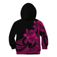 Polynesian Pride Plumeria Flowers Kid Hoodie Polynesian Tribal Pink Vibe LT9 - Polynesian Pride