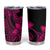 Polynesian Tribal Plumeria Flowers Tumbler Cup Pink Vibe