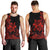 Polynesian Pride Plumeria Flowers Men Tank Top Polynesian Tribal Red Vibe LT9 - Polynesian Pride