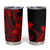 Polynesian Tribal Plumeria Flowers Tumbler Cup Red Vibe