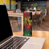Polynesian Tribal Plumeria Flowers Skinny Tumbler Reggae Vibe LT9 - Polynesian Pride