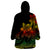 Polynesian Pride Plumeria Flowers Wearable Blanket Hoodie Polynesian Tribal Reggae Vibe LT9 - Polynesian Pride