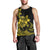 Polynesian Pride Plumeria Flowers Men Tank Top Polynesian Tribal Yellow Vibe LT9 - Polynesian Pride