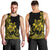 Polynesian Pride Plumeria Flowers Men Tank Top Polynesian Tribal Yellow Vibe LT9 - Polynesian Pride