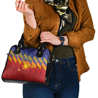 Personalized Philippines Eight Rays Sun Shoulder Handbag Traditional Filipino Igorot Pattern Motif