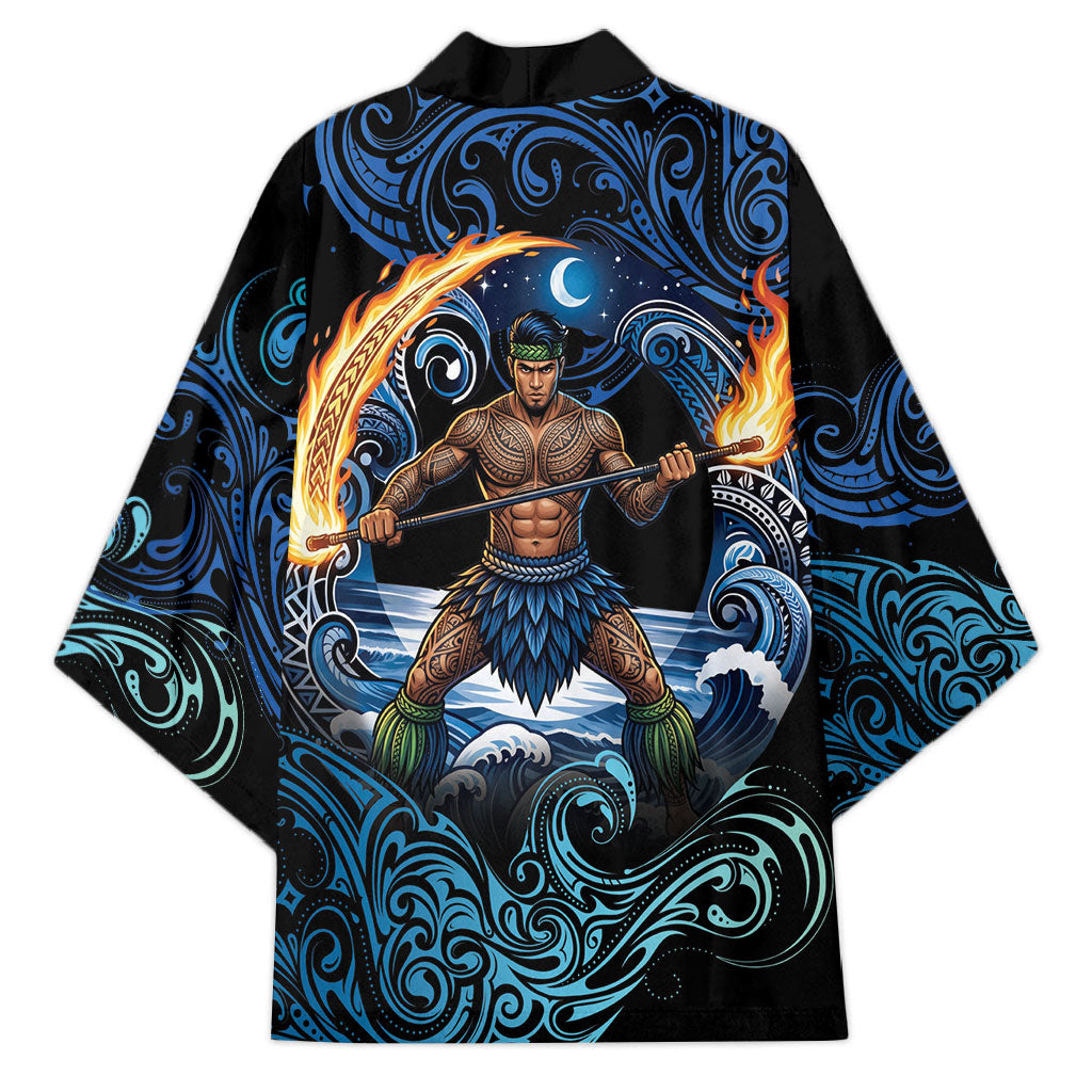 Samoa Siva Afi Kimono Fireknife Fire Dance Pacific Tribal Motif