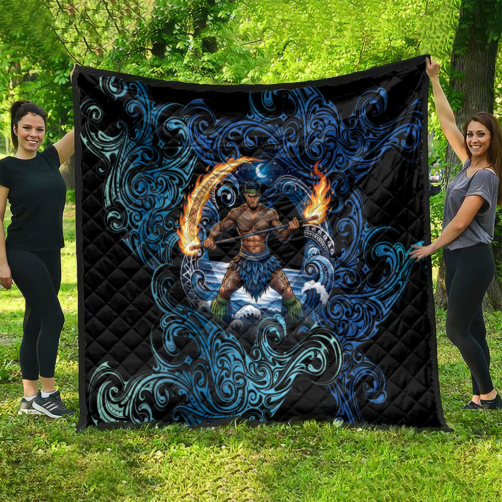 Samoa Siva Afi Quilt Fireknife Fire Dance Pacific Tribal Motif